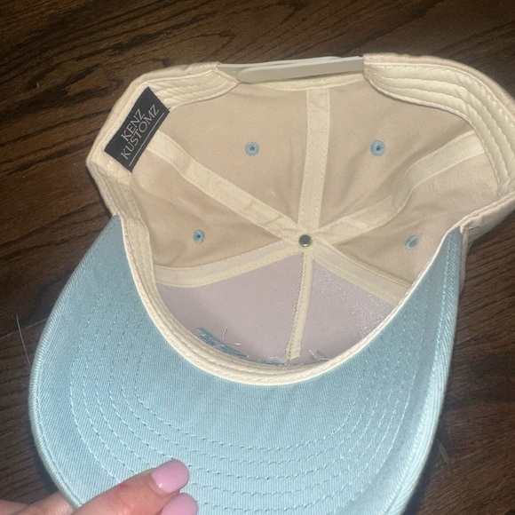 Beige and Blue 'Out of Office' Cap - Picture 5 of 5